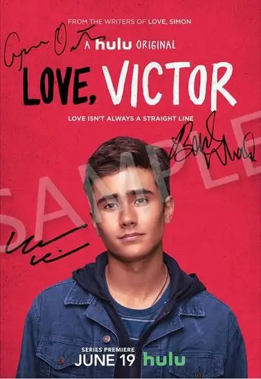 LOVE VICTOR CAST SIGNED TV SHOW SEASON Art Film Print Silk Poster for Your Home Wall Decor