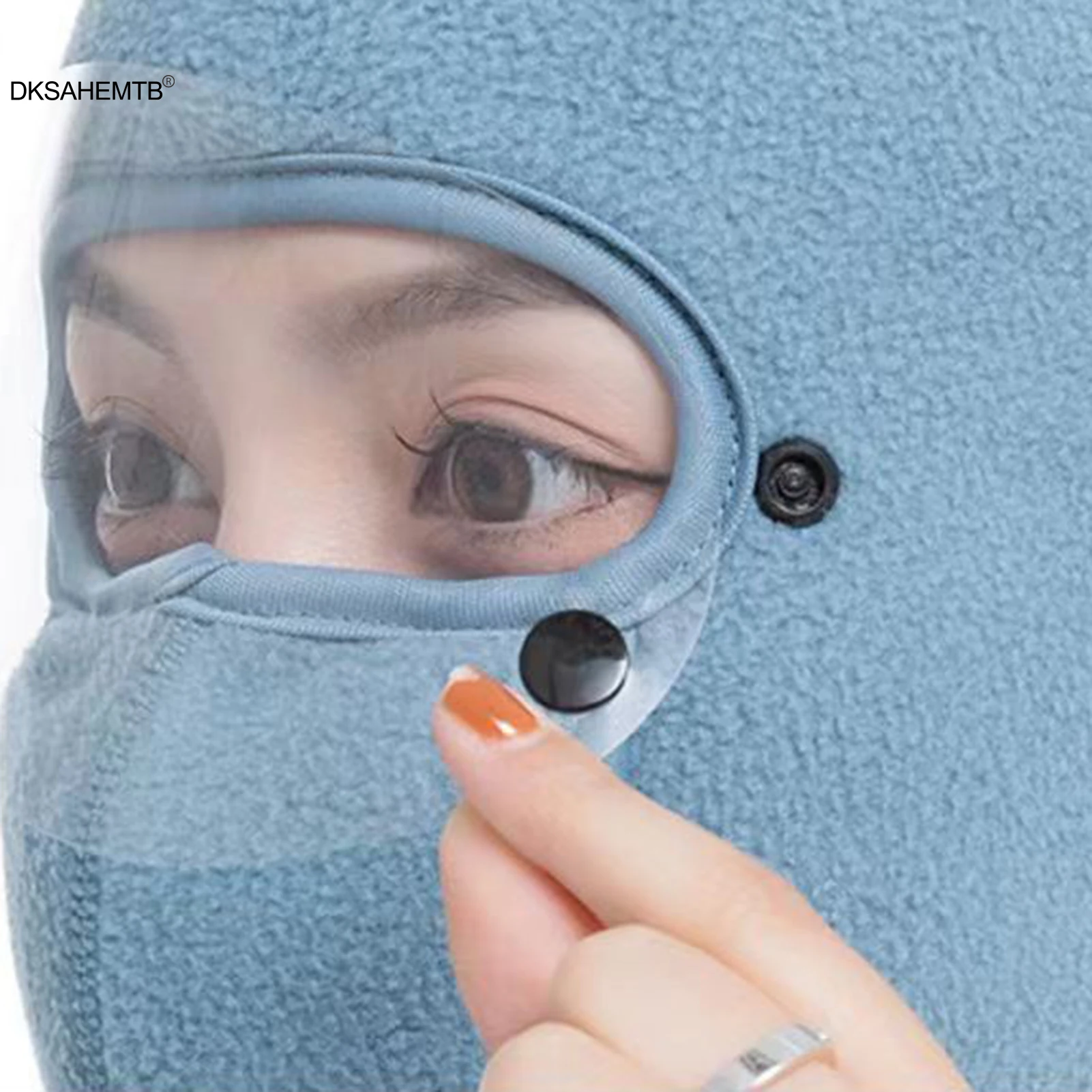 Máscara facial cálida de invierno, máscara fría de cara completa de terciopelo grueso para hombres y mujeres, ciclismo al aire libre, equitación, esquí, pesca, máscara a prueba de viento