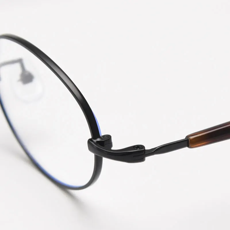 Mimiyou Retro-Stil Ovale Brillengestelle für Damen, Blaulichtfilter Optische Brillen für Herren, Brillengestell mit Klaren UV400 Computerbrillen – Detail 7