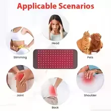 Red Infrared Light Therapy Pad 660nm 850nm LED Health Care for Face and Body Back Knee Hands Feet Relief Heat Pad Portable
