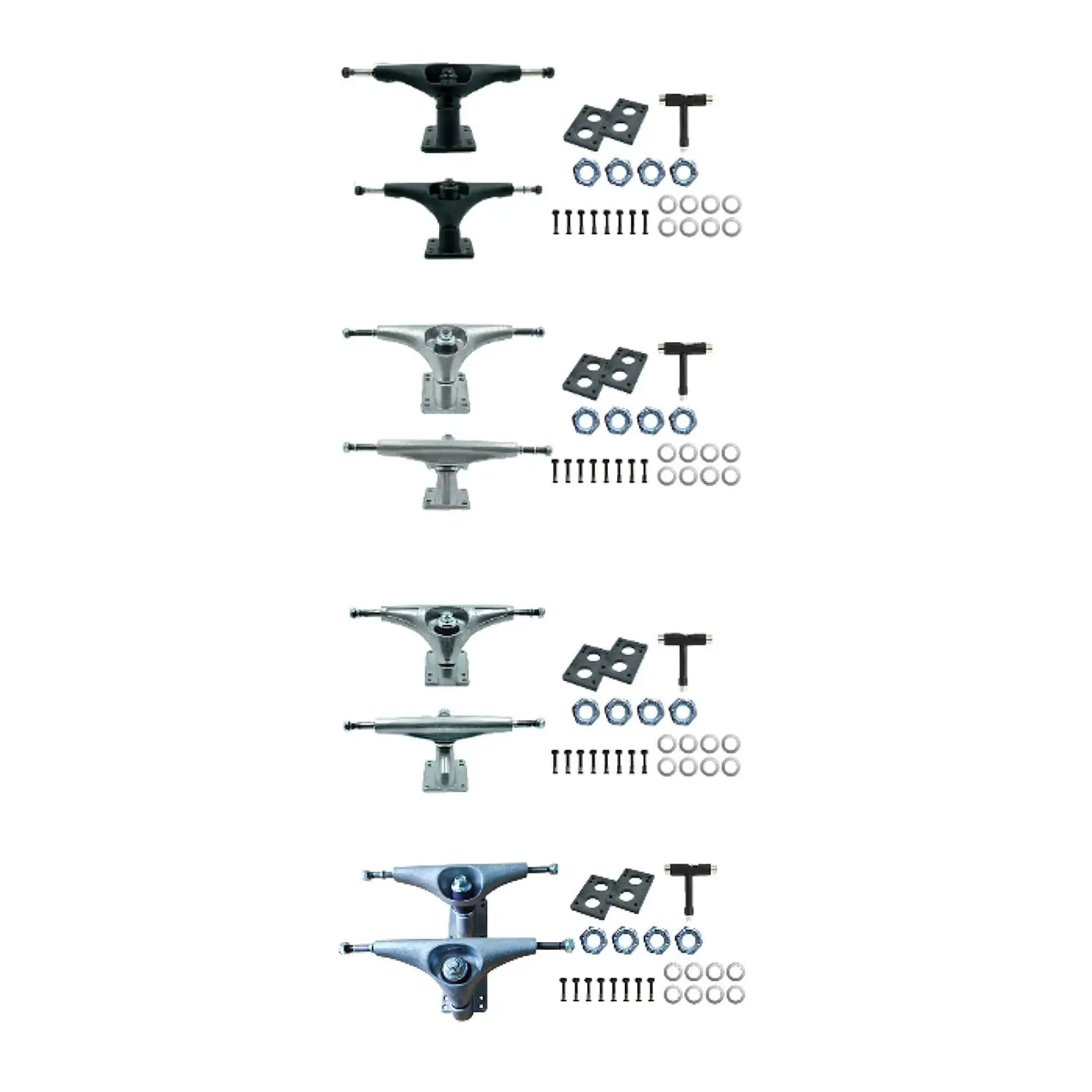Patines para monopatín, almohadillas para monopatín, repuesto fácil de instalar, ligero para Longboard, accesorios de rodamientos estándar para monopatín