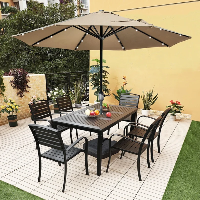 

New Design Umbrella Garden Parasol With Led Light Low Price Patio Furniture Set With Umbrella Patio Umbrellas Outdoor