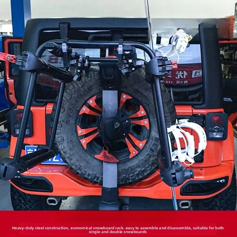 Tow Hook Snowboard Stand, Snowboard Clip, Trailer Hook Converted to Snowboard Rack