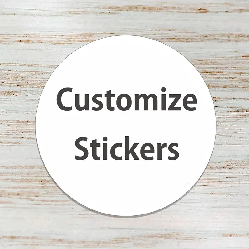 3.5/4.5/6cm Custom Sticker and Customized Logos Wedding Birthday Baptism Stickers Design Your Own Stickers Personalize Stickers