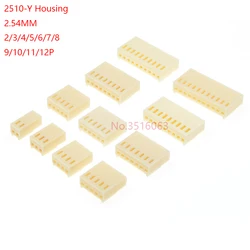 50pcs 2510-Y KF2510 connector 2.54MM PITCH FEMALE HOUSING Plastic Shell Plug 2P/3P/4P/5P/6P/7P/8P/9P/10P/11P/12P FOR PCB BOARD