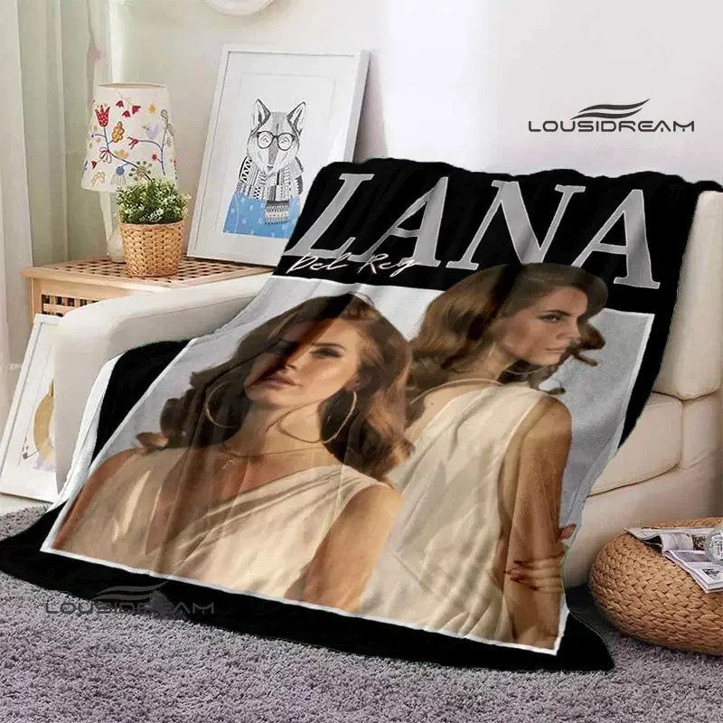Lana Del Rey Retro Printing Blanket Fashion Warm Blanket T Flange Blanket Home Travel Blanket Bed Linings Birthday Gift