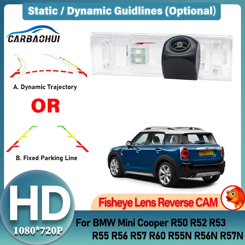 

Fisheye Night Vision Car reverse RearView Reversing Backup Camera For BMW Mini Cooper R50 R52 R53 R55 R56 R57 R60 R55N R56N R57N