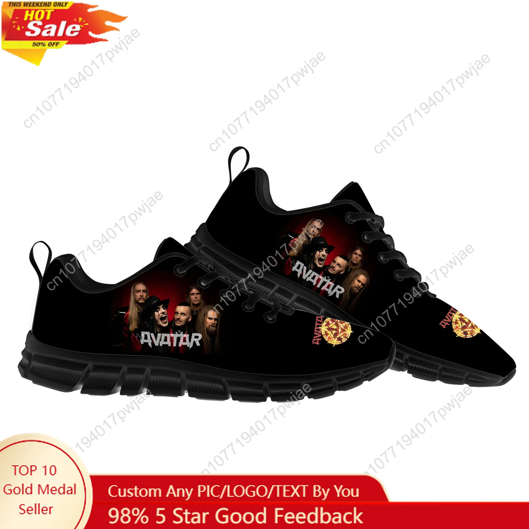 

Avatar Rock Band Flats Sports Shoes Mens Womens Sneakers Fashion Casual Hiking Sneaker Custom Built Shoes