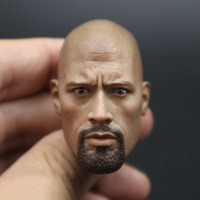 Best Sell 1/6th Male Mr. Stone Strong Tough Guy Head Sculpture Bald With Beard Version Can Suit TBL SHF Mezco 12inch Action Doll