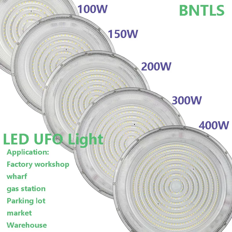 

LED UFO High Bay Light pendant lamp, 100W 150W 200W 300W 400W application production workshop, warehouse, gas station