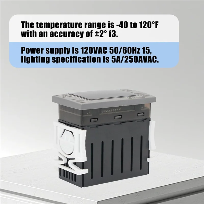 【CALIENTE】Apto para controladores de temperatura XR06CX-4N1F1 Termostato digital programable de 120 V/50-60 Hz apto para congelador comercial