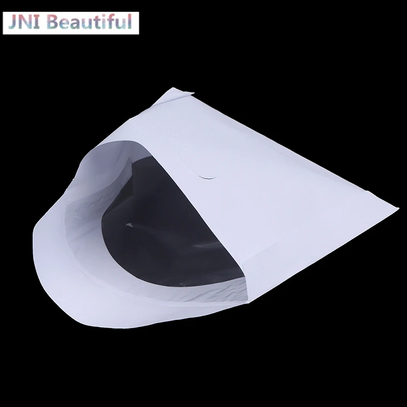 10/50PCS White 12.5*12.5CM CD DVD Disc Paper Sleeves Envelopes Storage Clear Window Case Flap White Folded Paper Bag CD Sleeves