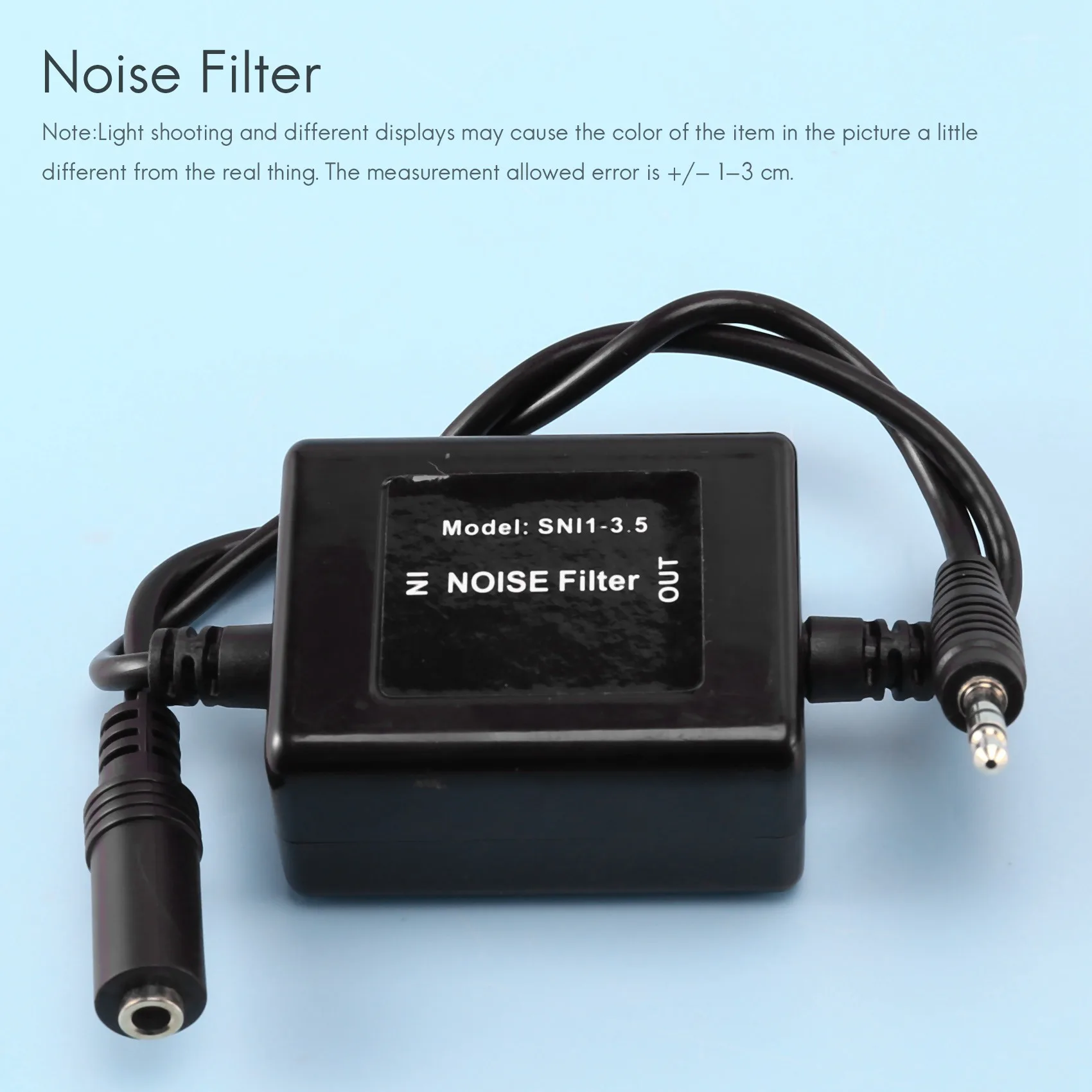 A99X SNI-1/3.5 Noise Filter ripple mass filter insulator 3.5mm Black