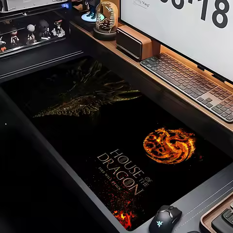 Tv H-House Of The D-Dragon Mousepad Computer Laptop Gamer Pad PC Gaming Accessories Desk Mats XXL 900x400MM