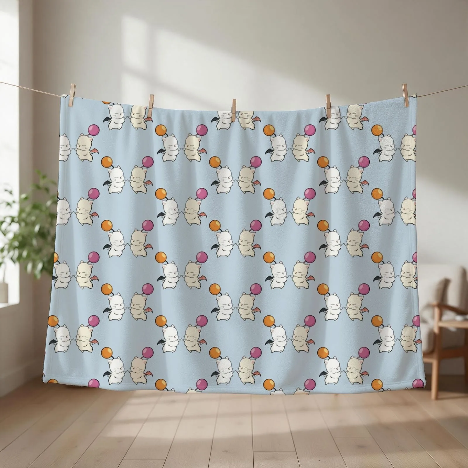 Moogles Throw Blanket blankets ands Travel Tourist Shaggy Blankets