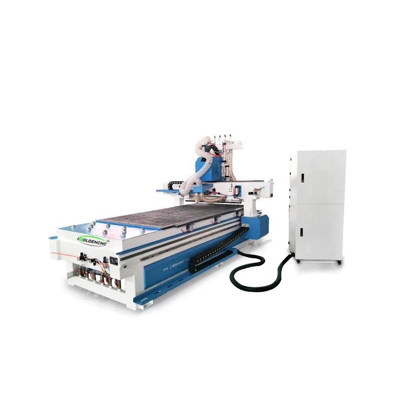 Jinan iGoldencnc 4 spindle CNC cabinet furniture router machine for drilling slotting engraving price