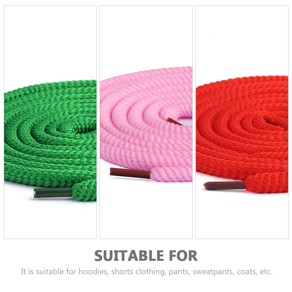 10 pezzi di pantaloni in poliestere con coulisse, corda in vita di ricambio per felpe con cappuccio, pantaloni sportivi, cappotti, flessibili e durevoli