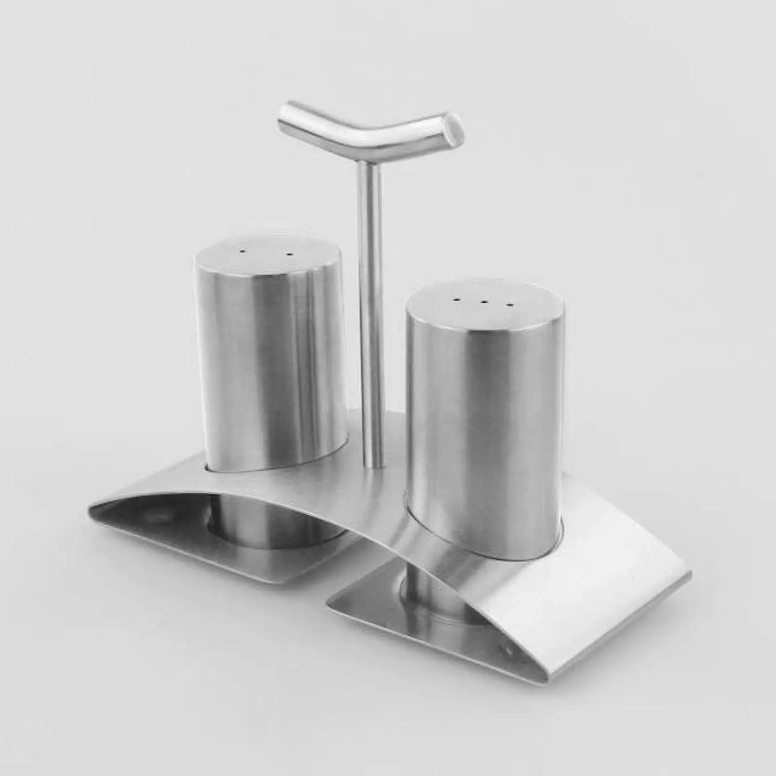 2x Stainless Steel with Holder Kitchen Cruet Kitchen Utensil Seasoning Jar Condiment Jars for Table Wedding Camping BBQ Cooking