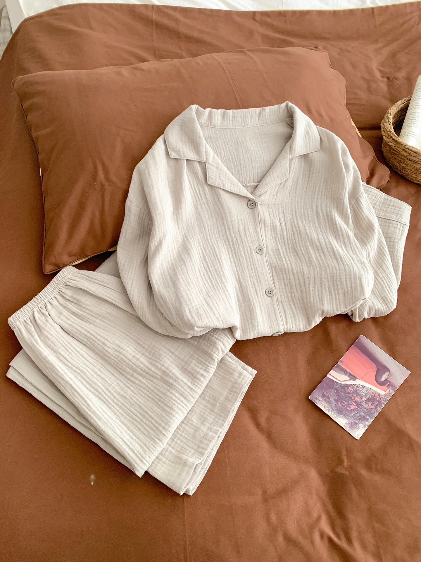 ensemble-de-vetements-d'interieur-pour-femmes-chemise-elegante-a-col-en-coton-pur-chemise-de-nuit-a-manches-longues-doux-et-confortable-vetements-de-nuit-d'automne