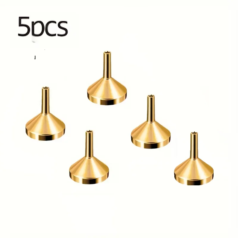 1/3/5 stuks Speciale metalen trechter en rietje voor parfum en etherische olie, handig voor het doseren en toevoegen van verschillende vloeistoffen