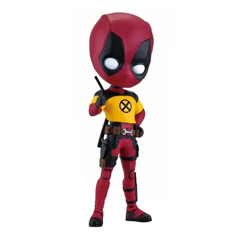 BANDAI Anime The Avengers Deadpool Qposket PVC Gifts for Children Original Anime Figure Model Toys in Shelf