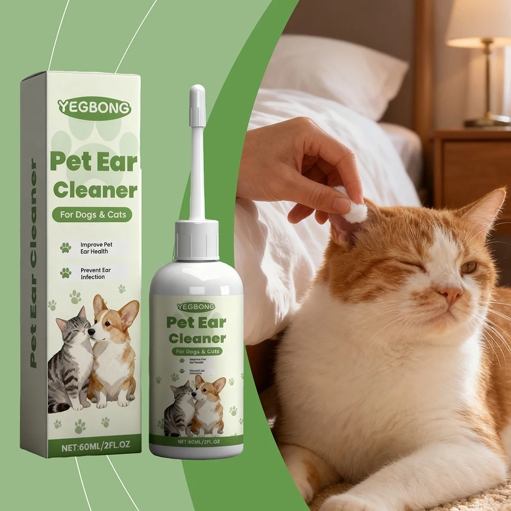 Dog Ear Cleaner Solution Drops Wash - Решение для чистки ушей домашних животных