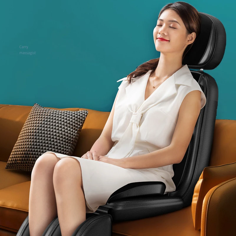 

LEK-918L Fully automatic full body massage cushion neck, back, waist and feet electric massage chair heating vibration roller ma