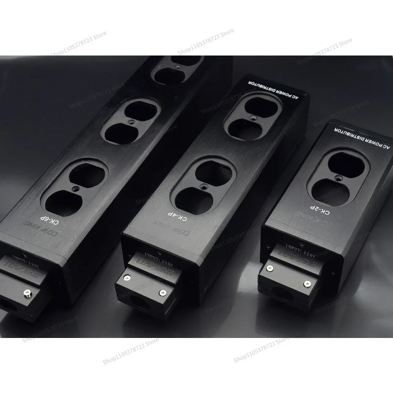 For Enhanced Version, Extra Thick American Standard Aluminum Alloy Power Strip 10MM Thick Wire Drawing 2-6 Positions, Aluminum