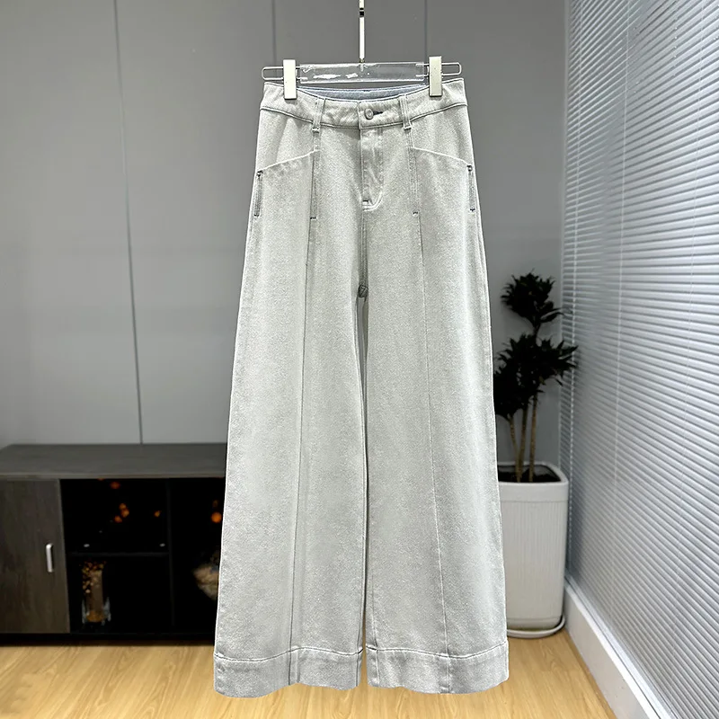 

Mid-to-high waist wide-leg loose casual jeans for women Spring 2025 jeans mujer