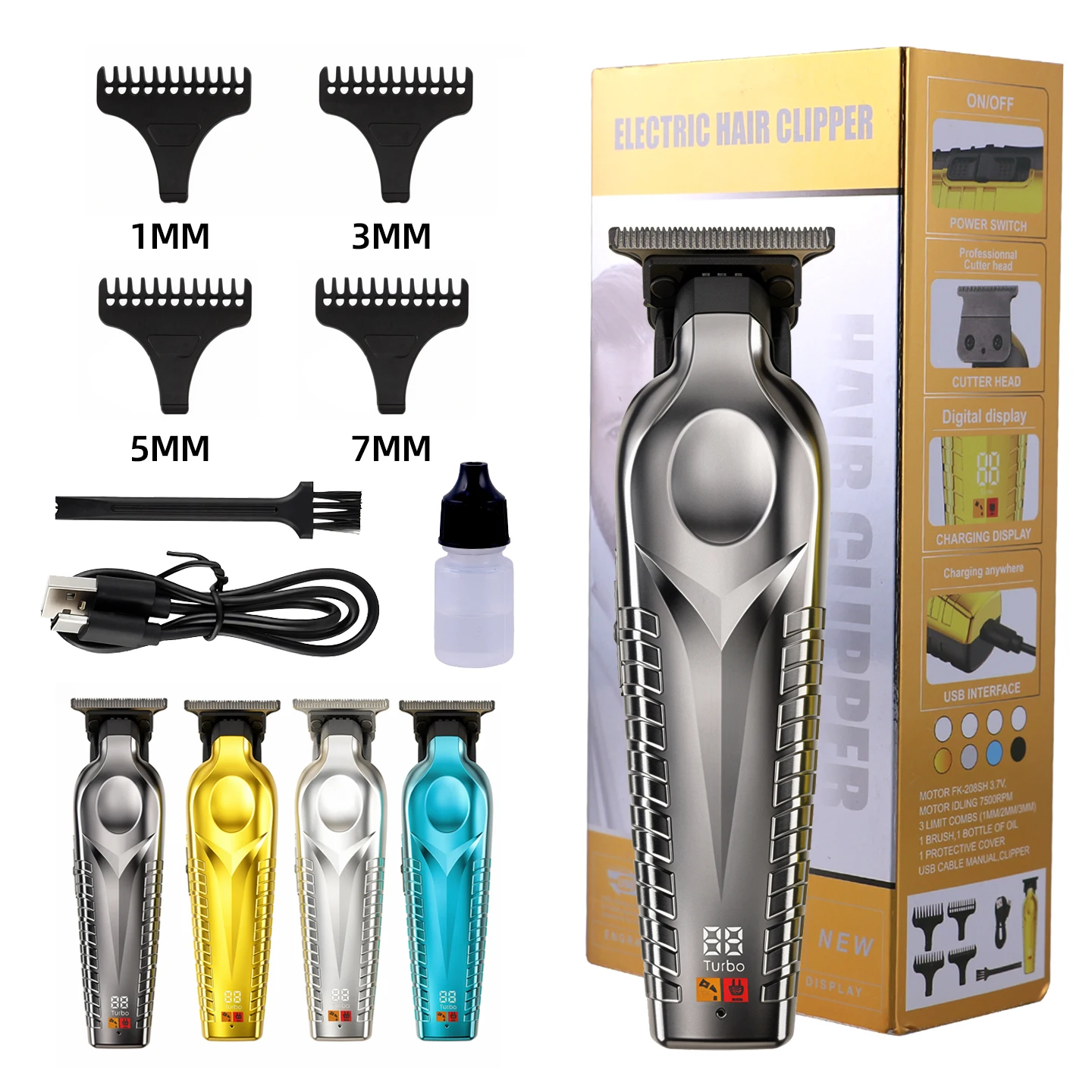 Men'S Grooming Scissors - OMUONE 2026 New Professional Hair Clipper