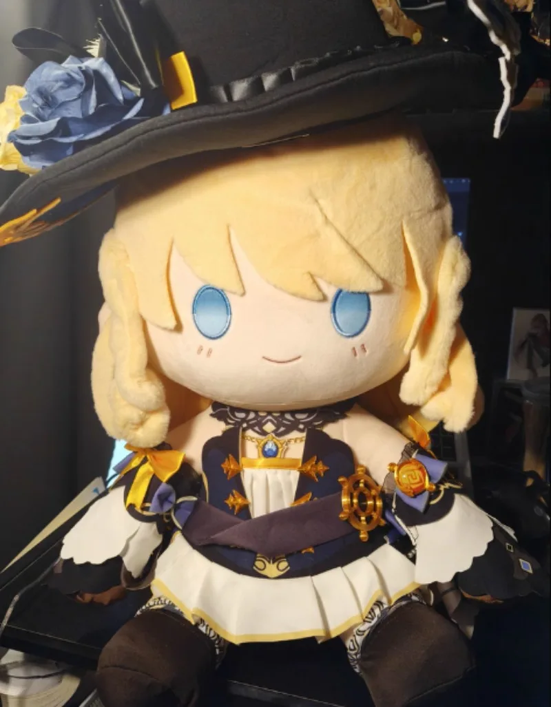 40cm Genshin Impact Navia Caspar Cartoon Stuffed Plushies Plush Doll Clothes Soft Pillow Anime Cute Figure Game Toy Kids Gifts