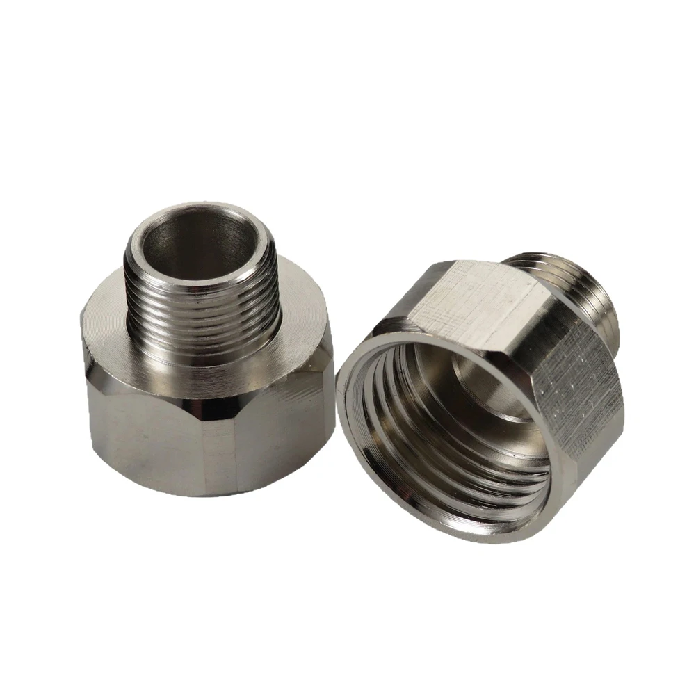 Brass 1/2 Inch To 3/8 Inch Male Pipe Adapter With Washer For Faucet Supply Line Connection In Kitchen And Bathroom Sink Repair