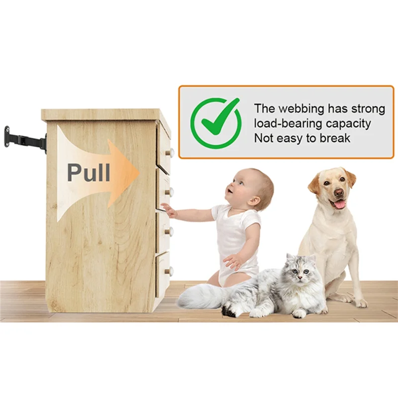 

Мебельные анкеры A69 (2 комплекта), регулируемый сверхмощный настенный анкер, ремни с защитой от землетрясения