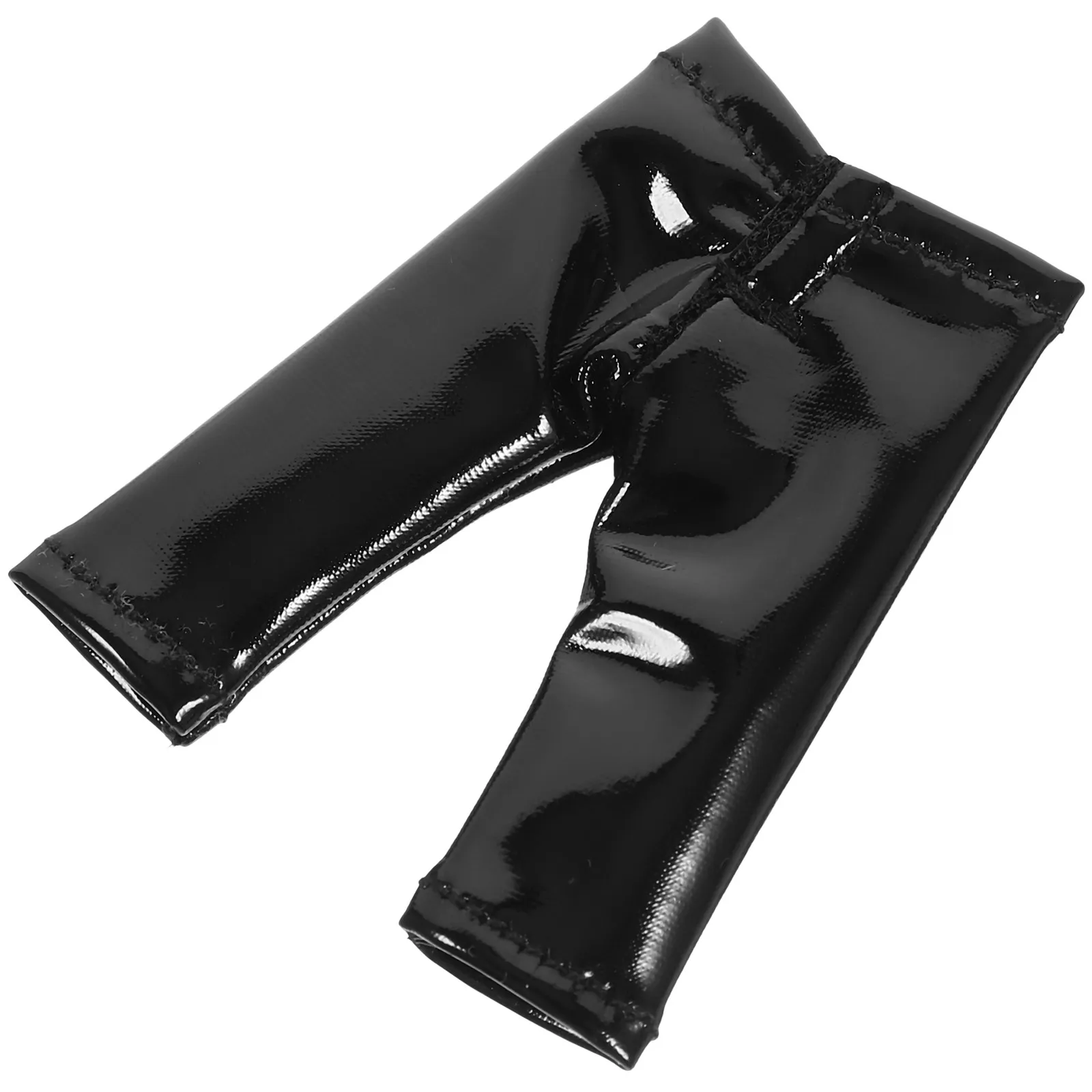 Black Pants Soft Reusable Miniature Chaparejos Pants Pretend Play Accessory Compatible for Ob11 Dressing