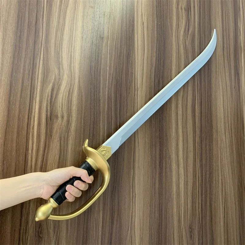 76cm Cosplay Thunder Knife Pirate Captain Sword Sacrifice Knife Sword Prop Role Cos Pirate Ghost Knife PU Weapon Model Toy