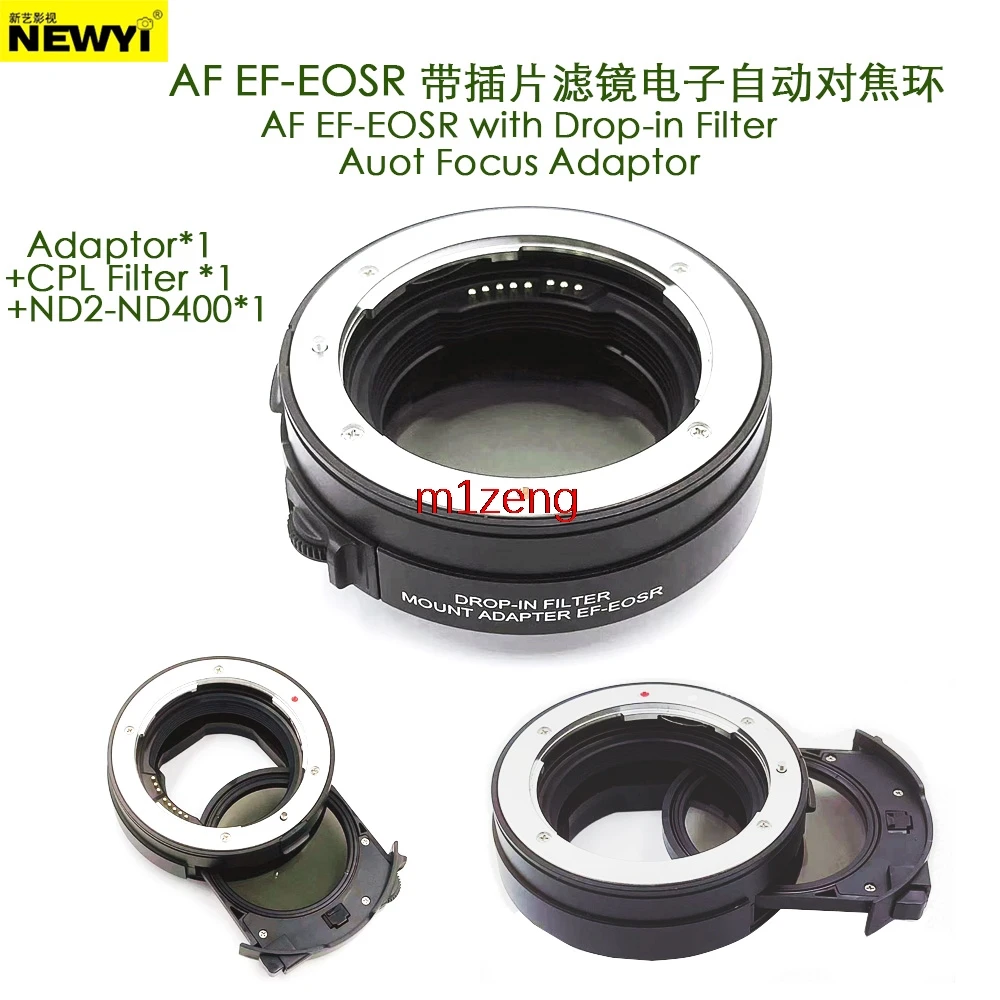 

EF-EOSR auto focus drop-in cpl ND filter Adapter for canon eos Lens to canon RF mount R3 R5 R5C R5II R6II R7 R8 R10 R50 camera