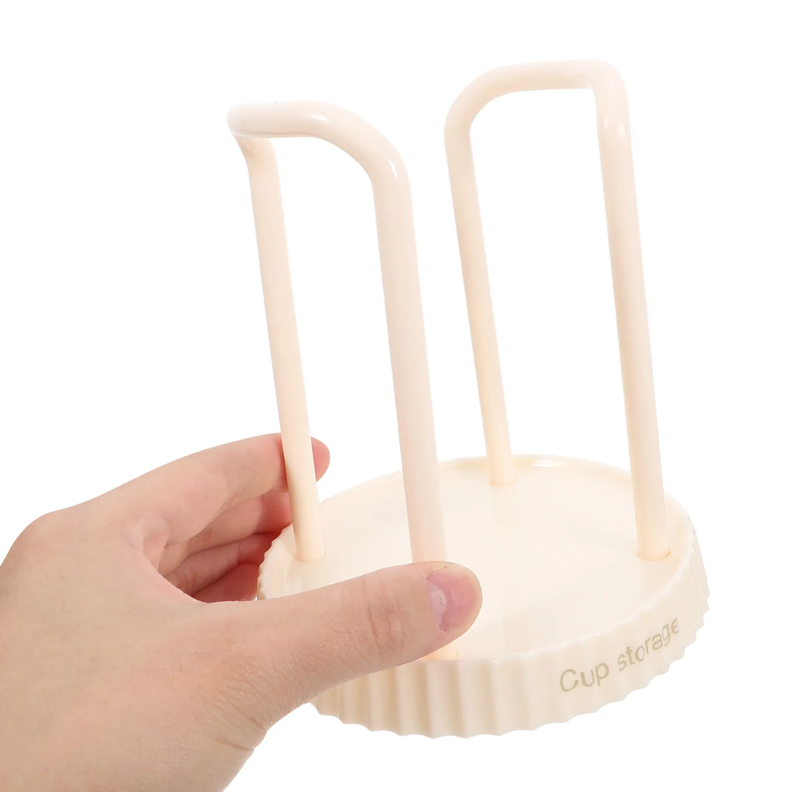 Plastic Cup Holder Rack Multifunctional Desktop Organizer Paper Cup Dispenser Coffee Station Bathroom Counter Storage Stand