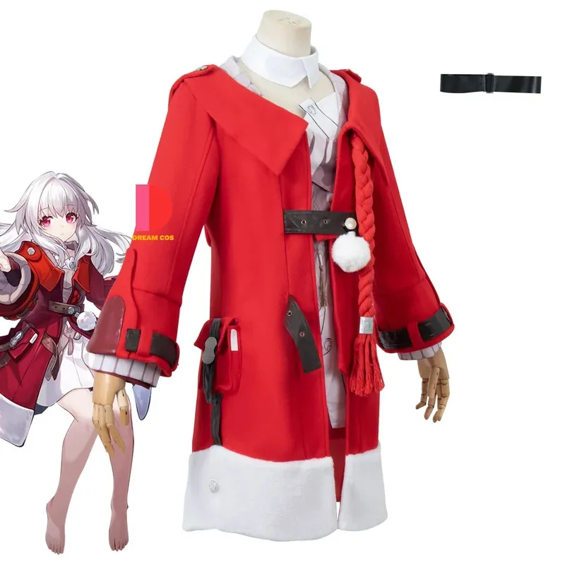 Honkai Star Rail Clara Cosplay Costume Carnival Uniform Wig Anime Halloween Men’s Game Outfit with Accessories Hot Sale Fashion