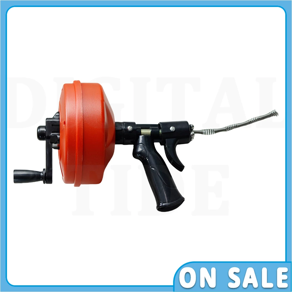 Household Manual Blockage Dredging Machine Drain Auger Plumbing Snake Drain Clog Remover for Kitchen Bathroom Shower Sink5-10M