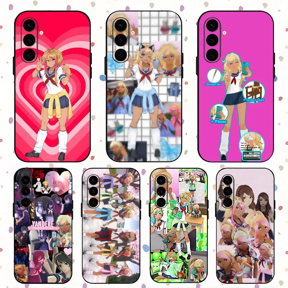 yandere bully simulator Game Phone Case For Samsung Galaxy S25 S24 S23 S22 S21 S20 Plus Ultra Note20 Soft Black