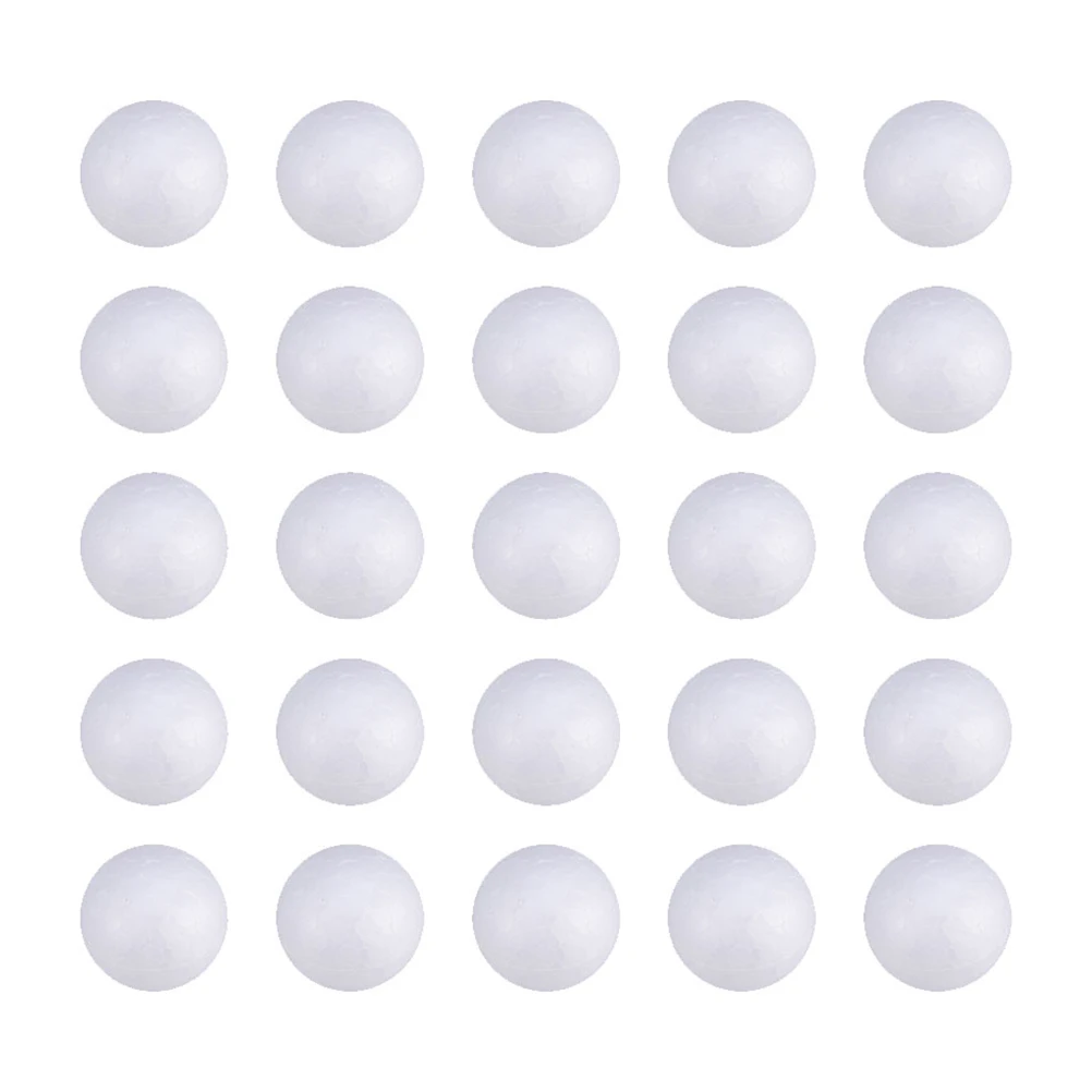 

240Pcs Foam Craft Balls Solid Polystyrene White DIY Wedding Party Decoration White Round Spheres 2.5cm for Ornament Making