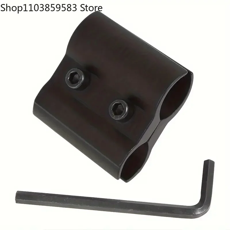 Aluminum Alloy Tube Barrel Mount Holder For Mini Flashlight Laser Torch Metal Extension Flashlight Clip Clamp With Hex Wrench