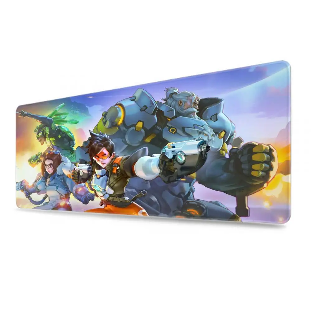 Overwatch 2 Gaming Accessories Mouse Pad Gamer Cabinet Pc Desk Mat Keyboard Computer Desks Xxl Mousepad Anime Large Mausepad Rug