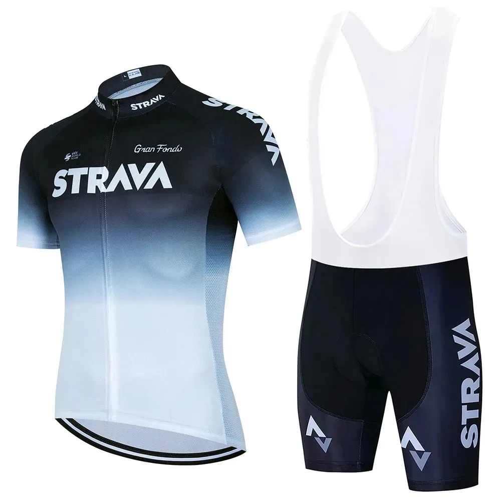 2024 Strava Radfahren Jersey Set Sommer Kurzarm Atmungsaktive männer MTB Fahrrad Radfahren Kleidung Uniform Anzug – Detail 9