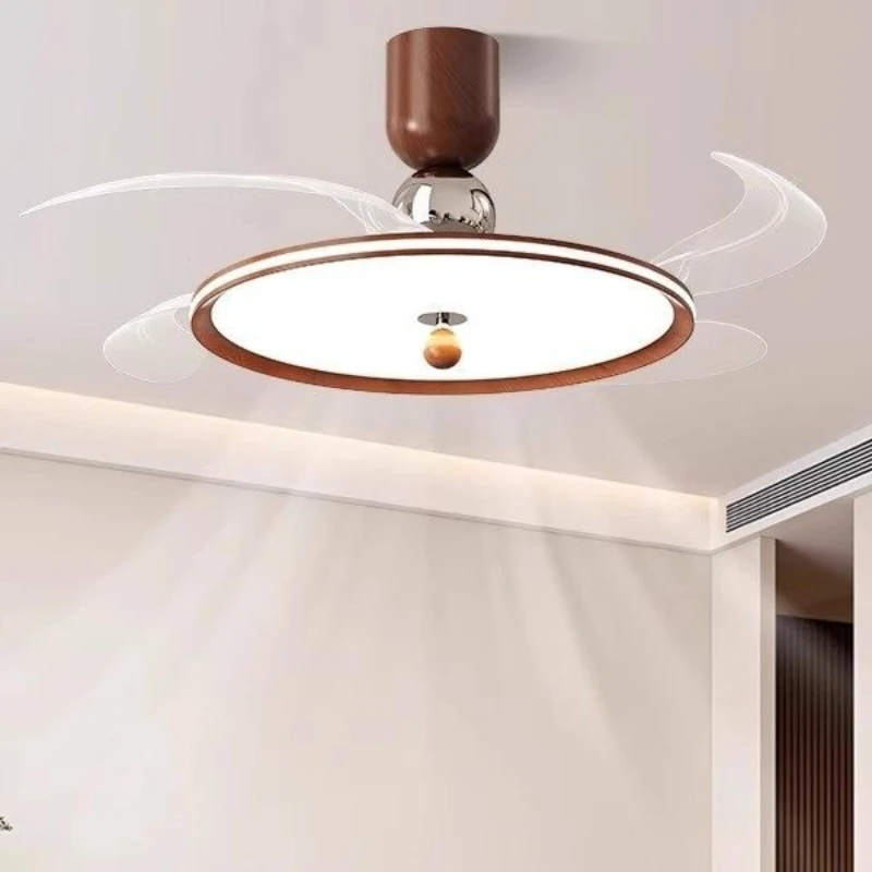 

Medieval Acrylic Round LED Ceiling Light Atmosphere Living Room Kitchen Bedroom Restaurant Study Adjustable Ultra-Thin Fan Lamps