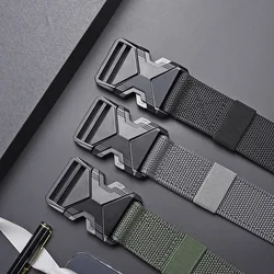 Genuine Tactical Belt Quick Release Outdoor Belt Soft Real Nylon Sports Accessories Men And Women Plastic Buckle Belt