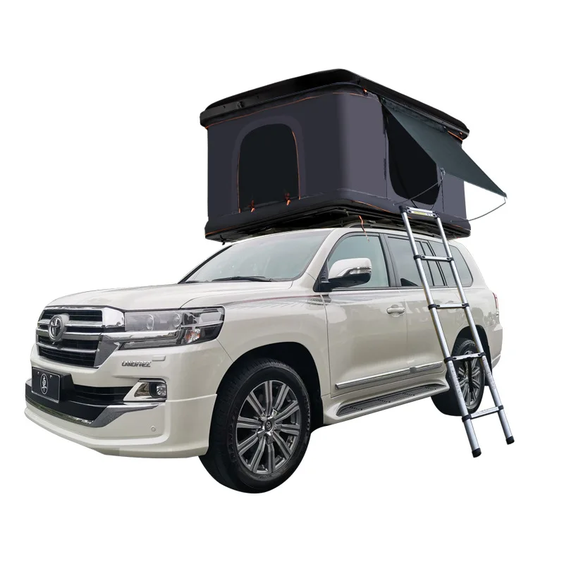 SUV Roof Tent Car 3-Second Hydraulic Setup Waterproof Oxford Canvas ABS Shell Aluminum & Steel Roof Top Tent 4 Season