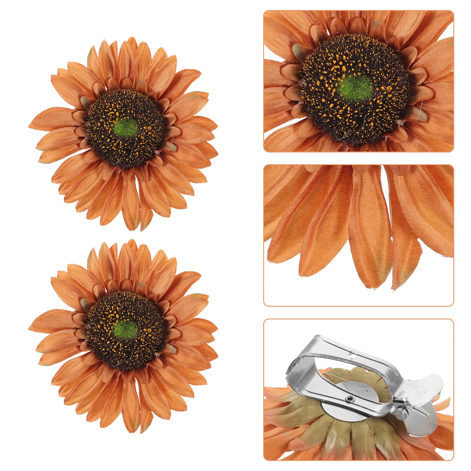 

2Pcs Sunflower Design Curtain Holders Easy to Use Clips for Living Room Bathroom Study Accessories Curtain Clip