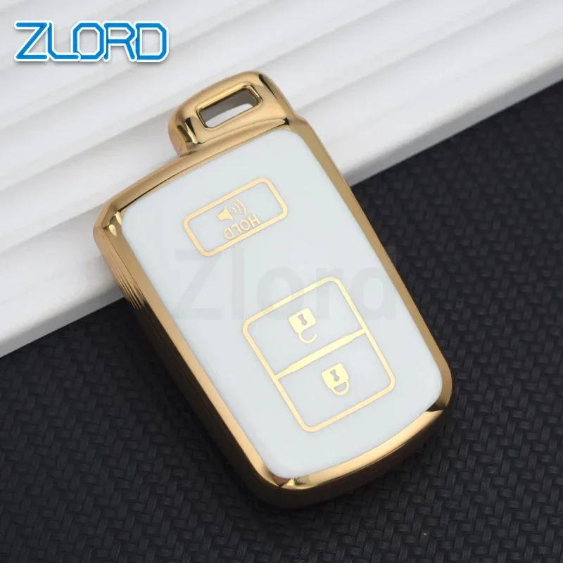 2/3/4 Botton Car Key Case Cover for Toyota Prius CHR Aygo Corolla Yaris RAV4 Camry Land Cruiser Highlander Prado Auris Avalon