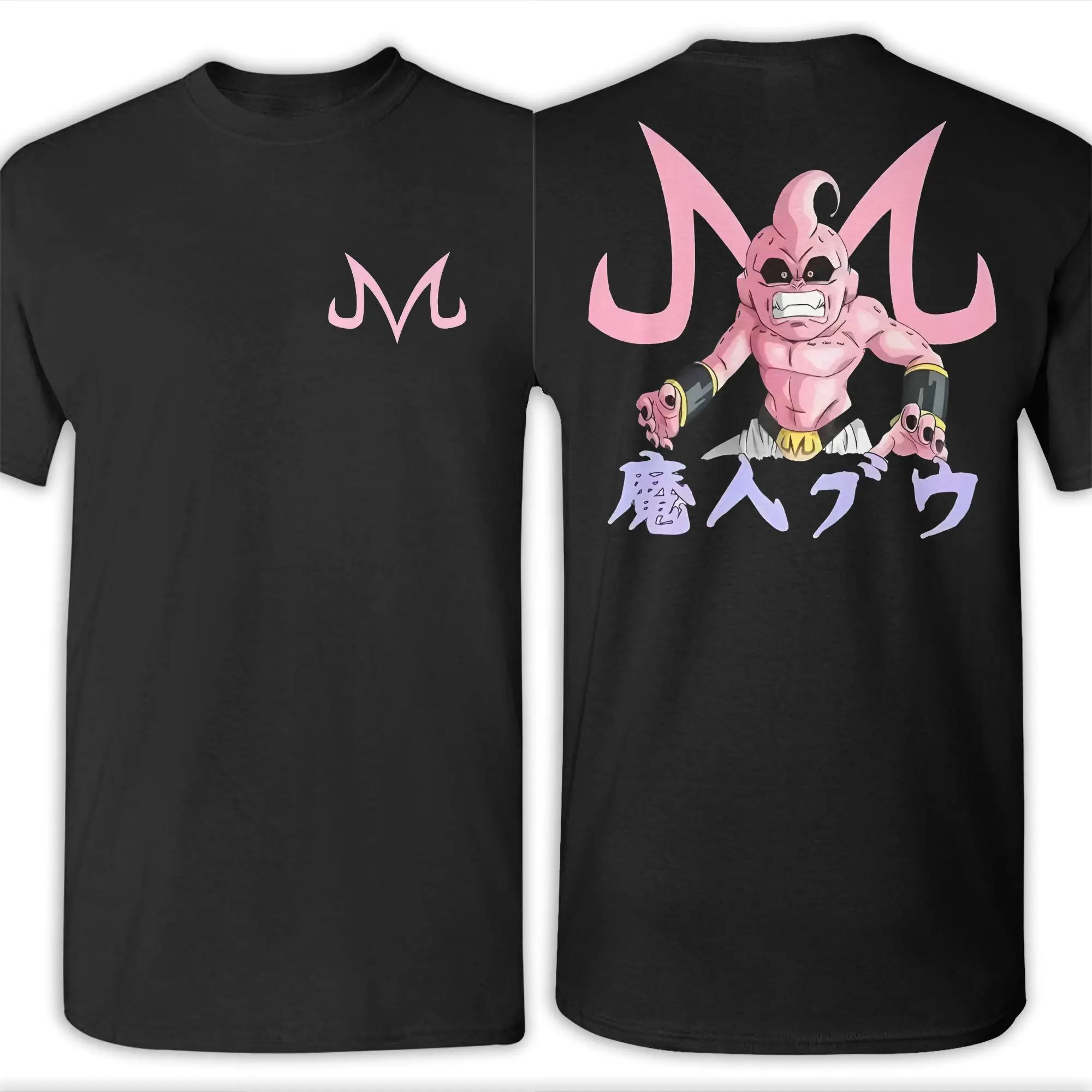 مطبوعة لعبة دراغون بول ماجين بو وباتريك في الصالة الرياضية تي شيرت الرجال والنساء طاقم الرقبة قصيرة الأكمام تي شيرت قطني صيفي كامل